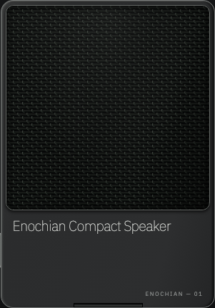 Enochian Compact Speaker — light finish preview