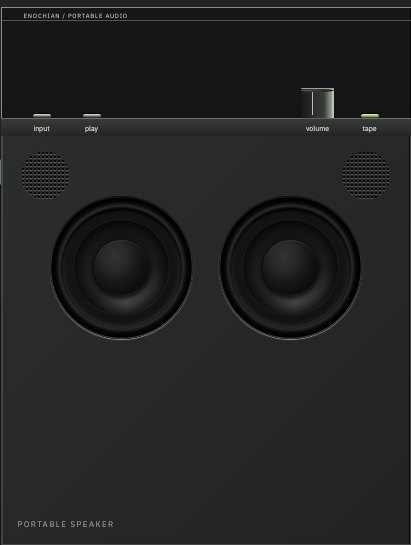 Enochian Portable Speaker — dark finish preview