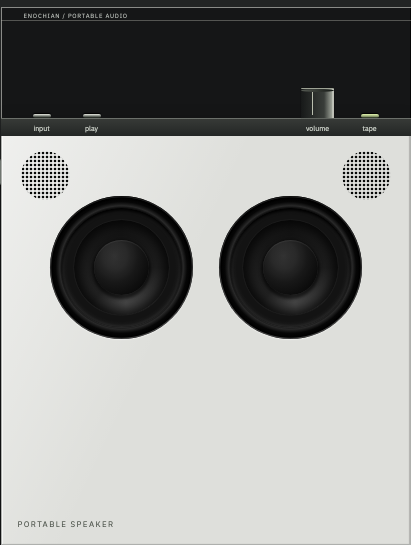 Enochian Portable Speaker — light finish preview